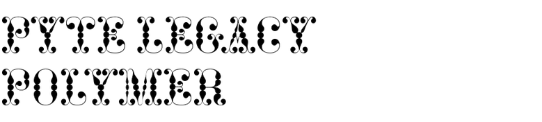 Polymer Font Pyte Legacy Polymer in use - Fonts In Use