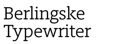 Berlingske Typewriter