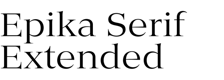 Epika Serif Extended