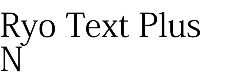 Ryo Text PlusN  (Adobe)