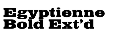 Egyptienne Bold Extended
