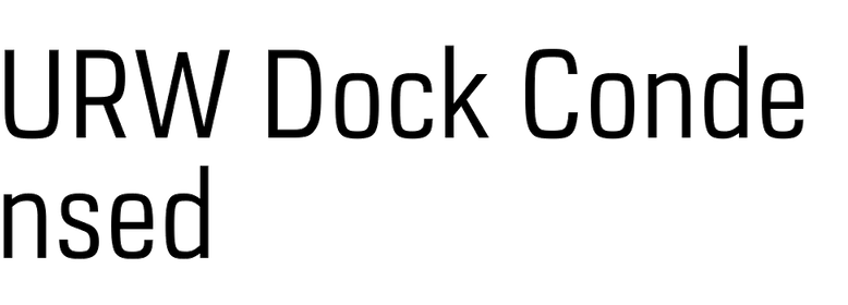 URW Dock Condensed