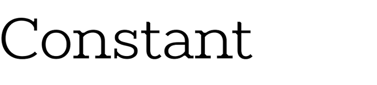 Constant in use - Fonts In Use