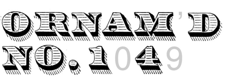 Ornamented No. 1049