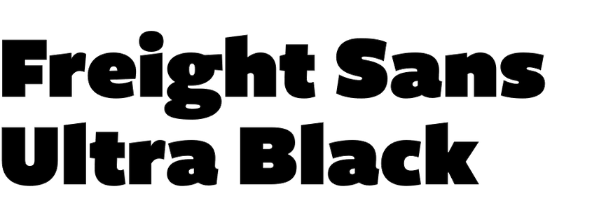 Freight Sans Ultra Black