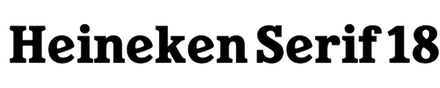 Heineken Serif 18