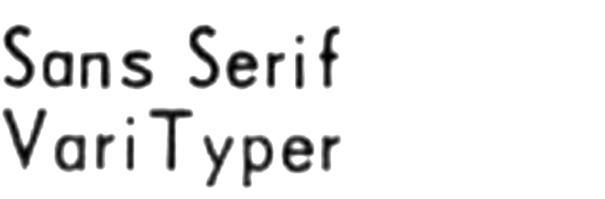Sans Serif (VariTyper)