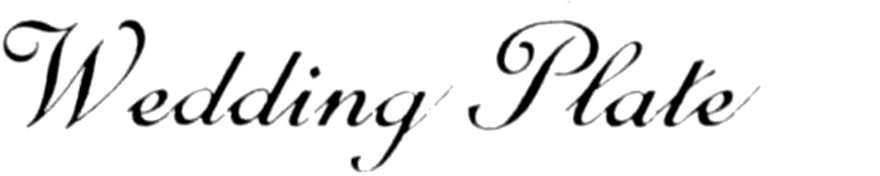 Wedding Plate Wedding Plate