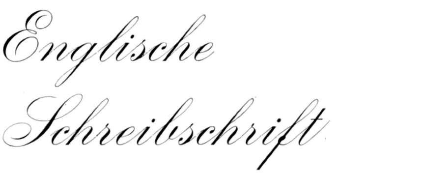 Englische Schreibschrift (Woellmer) in use Fonts In Use