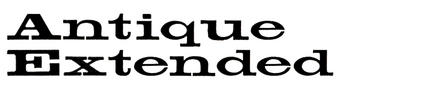 Antique Extended (bold)