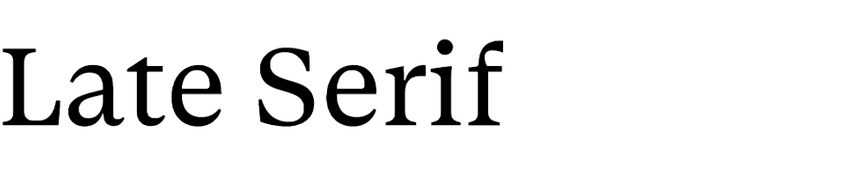 Late Serif