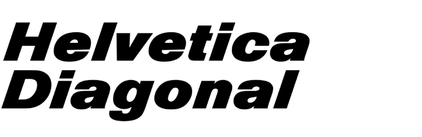 Helvetica Diagonal