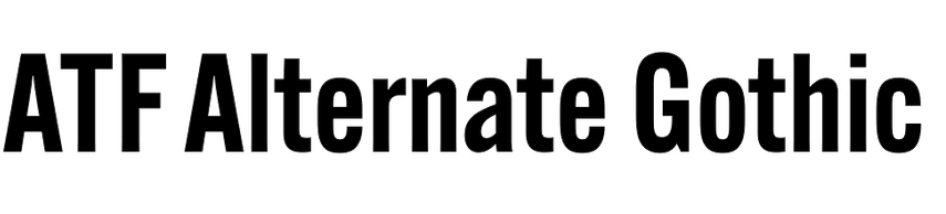 ATF Alternate Gothic