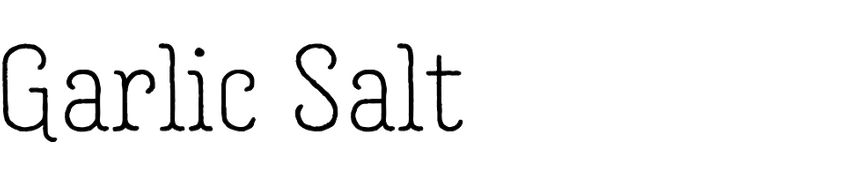 Garlic Salt