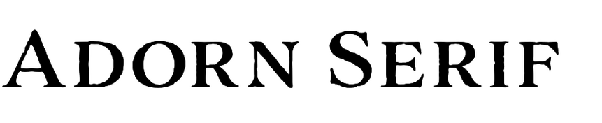 Adorn Serif Adorn Serif