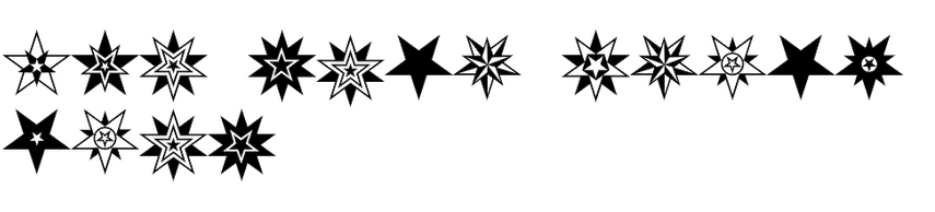 HWT Star Ornaments