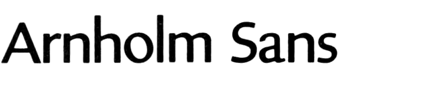 Arnholm Sans Arnholm Sans