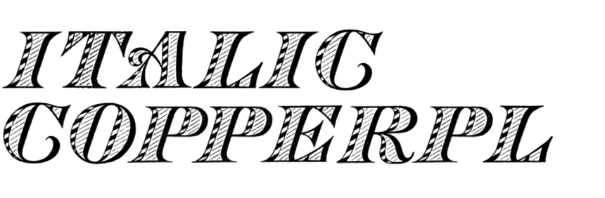 Italic Copperplate Italic Copperplate