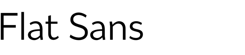 Flat Sans (Dave Rowland)
