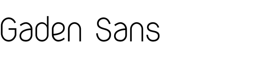 Gaden Sans Gaden Sans