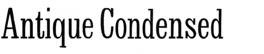 Antique Condensed (MS&J)