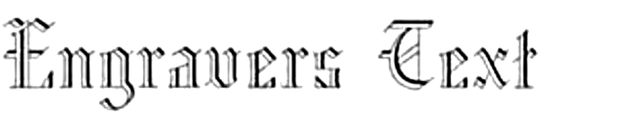 Engravers Text Engravers Text