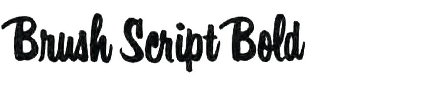 Brush Script Bold Brush Script Bold