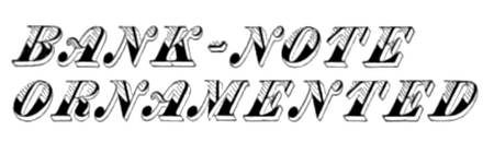 Bank-Note Italic Ornamented