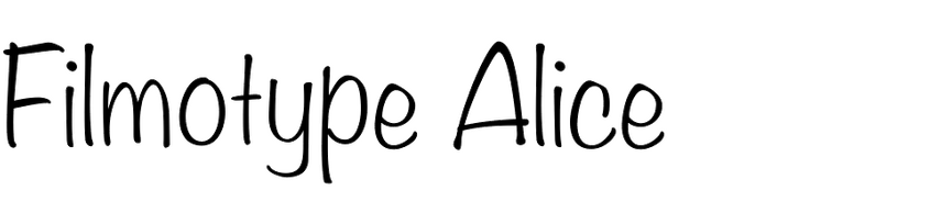 Filmotype Alice