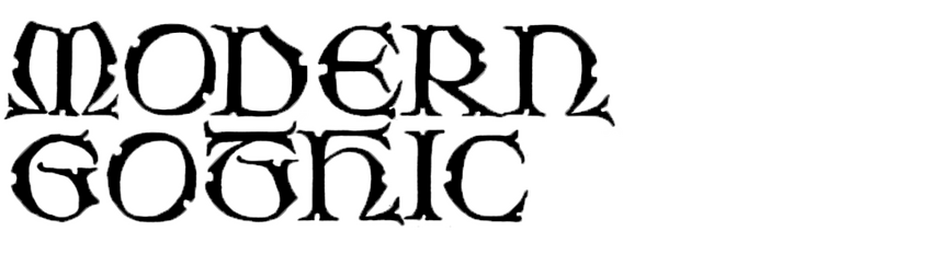 Modern Gothic Capitals
