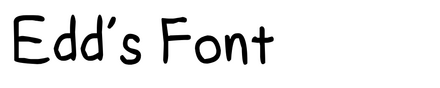 Edd’s Font