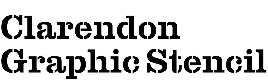 Clarendon Graphic Stencil