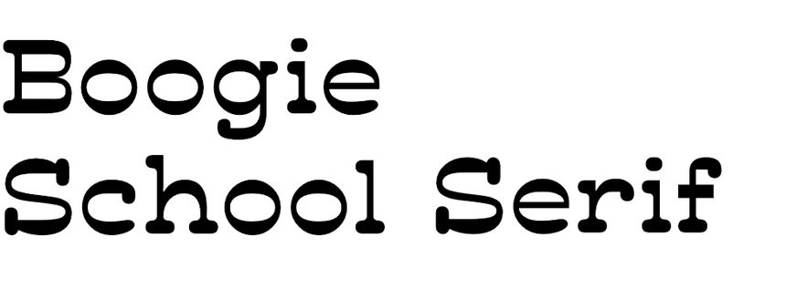 Boogie School Serif