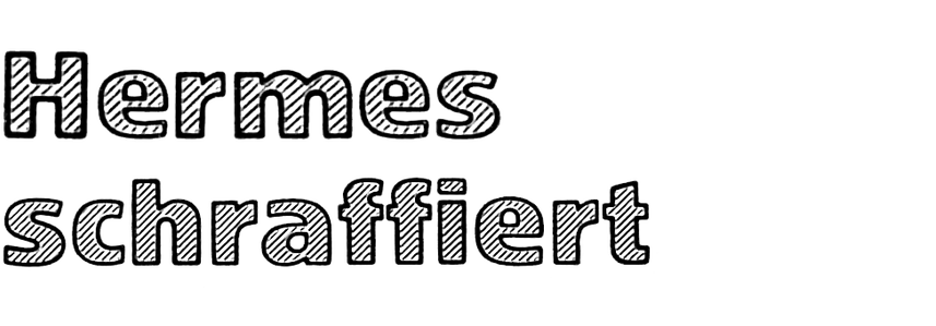 Hermes-Grotesk schraffiert