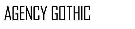 Agency Gothic