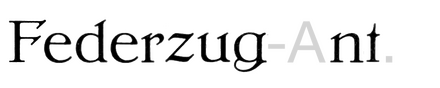 Federzug-Antiqua