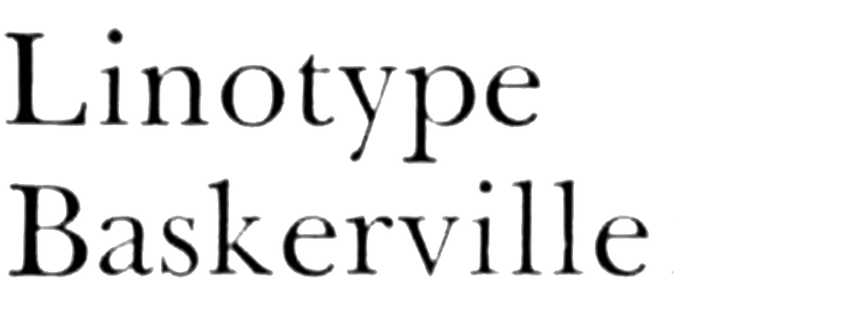 Linotype Baskerville