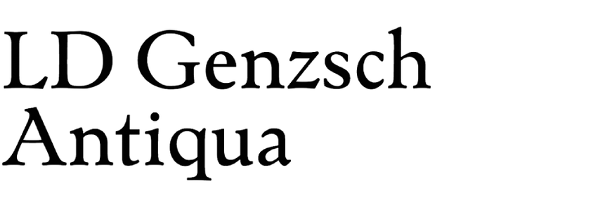 LD Genzsch Antiqua