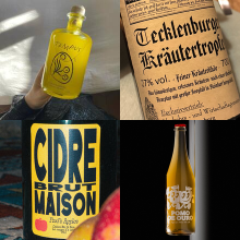 Labeled bottles