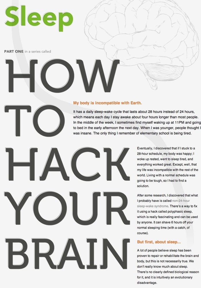 How to hack your brain website