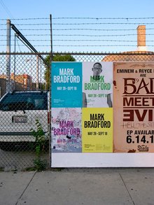 Mark Bradford poster series for MCA Chicago