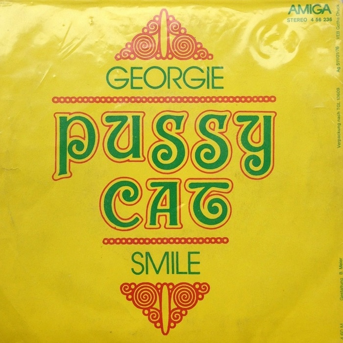 Pussycat – “Georgie” / “Smile” single cover (Amiga)