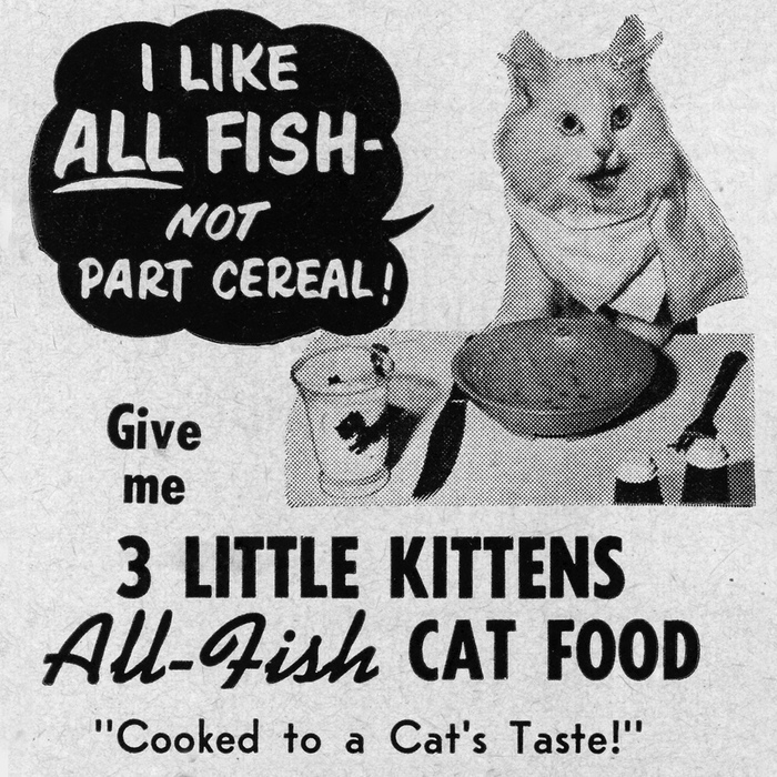 3 Little Kittens Cat Food ad Fonts In Use