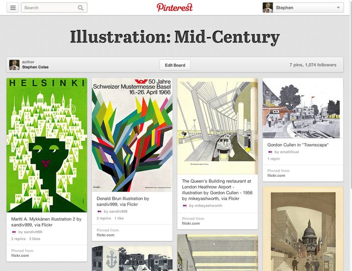 Pinterest.com (2013 redesign) 1