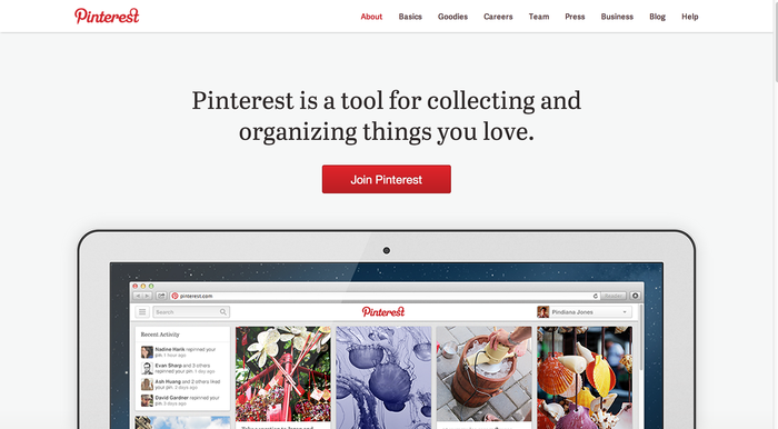 Pinterest.com (2013 redesign) 4