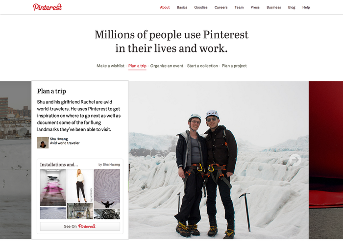 Pinterest.com (2013 redesign) 5