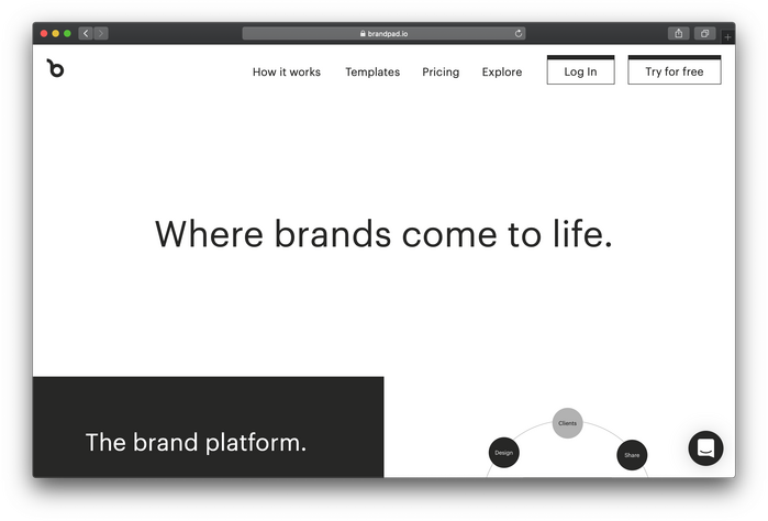 Brandpad’s website typeset in Graphik (default)