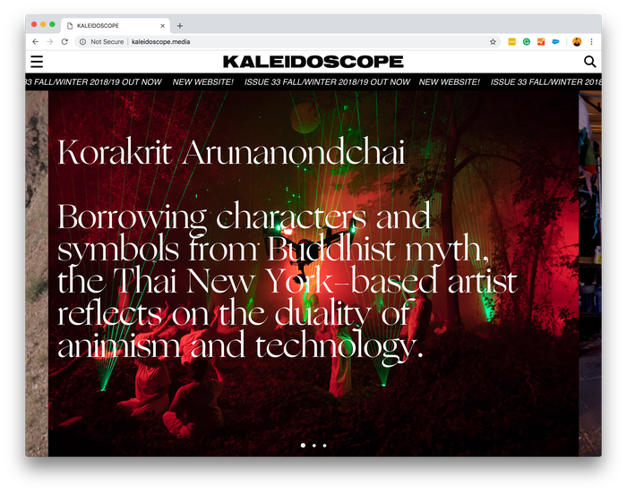 Kaleidoscope magazine, issue #33 (fall/winter 18/19) 2