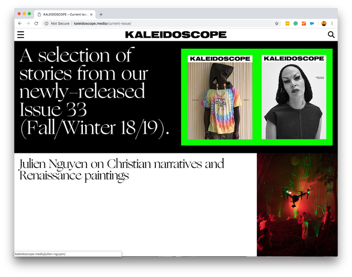 Kaleidoscope magazine, issue #33 (fall/winter 18/19) 3