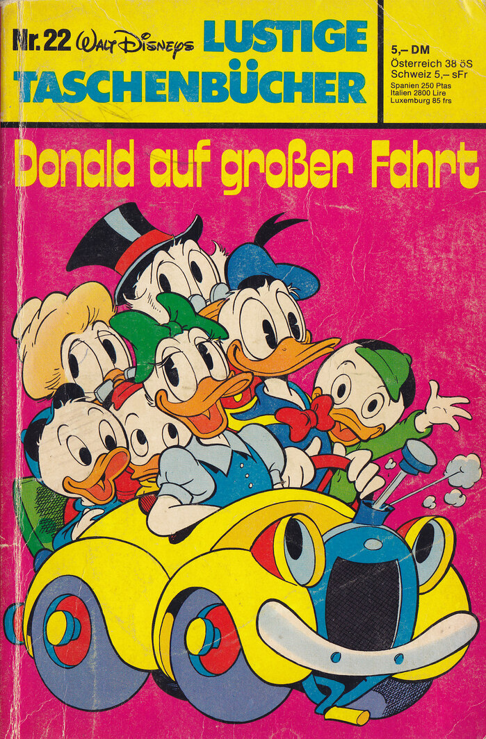 Nr. 22, Donald auf großer Fahrt (Walt Disney Productions, 1972; Ehapa-Verlag, 1981) ft. 